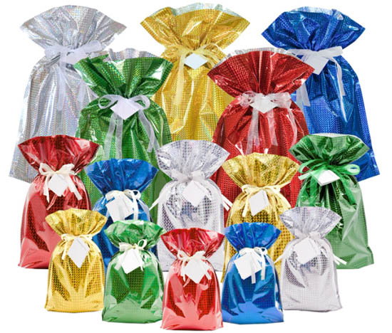 Cotton gift bag with ribbon drawstring - KS Teamwear